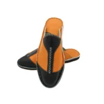 Babouche ouverte homme orange