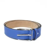 Ceinture Cuir Homme Bleue