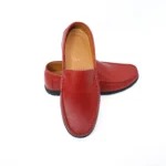 mocassin rouge homme