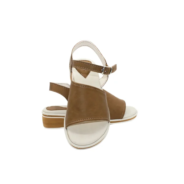 sandales femme cuir marron​